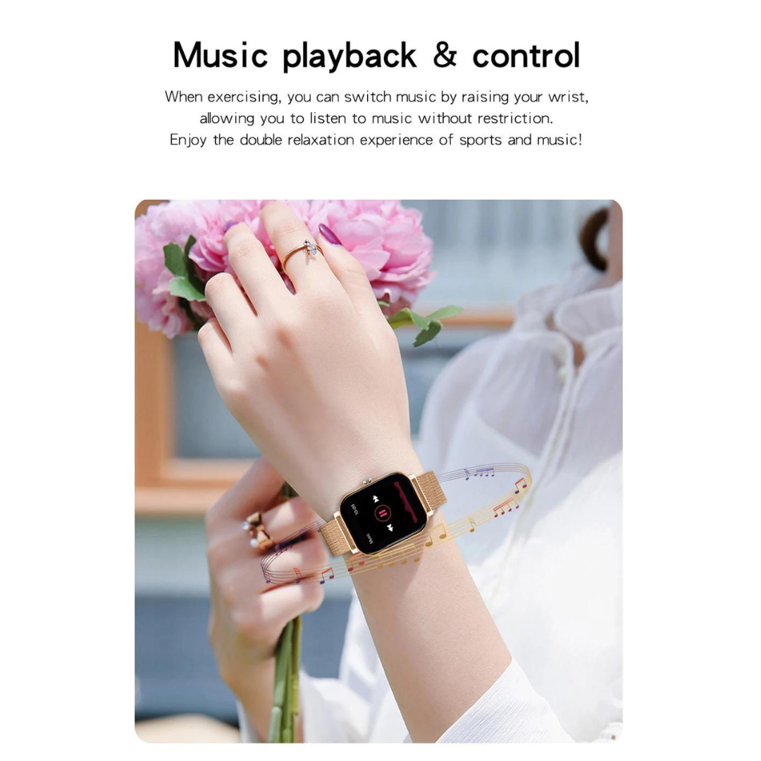 Smart Watch Android iOS Large 1.44'' Inch Color Screen Bluetooth Call Making Sleep Heart Rate Monitoring Sports Watch