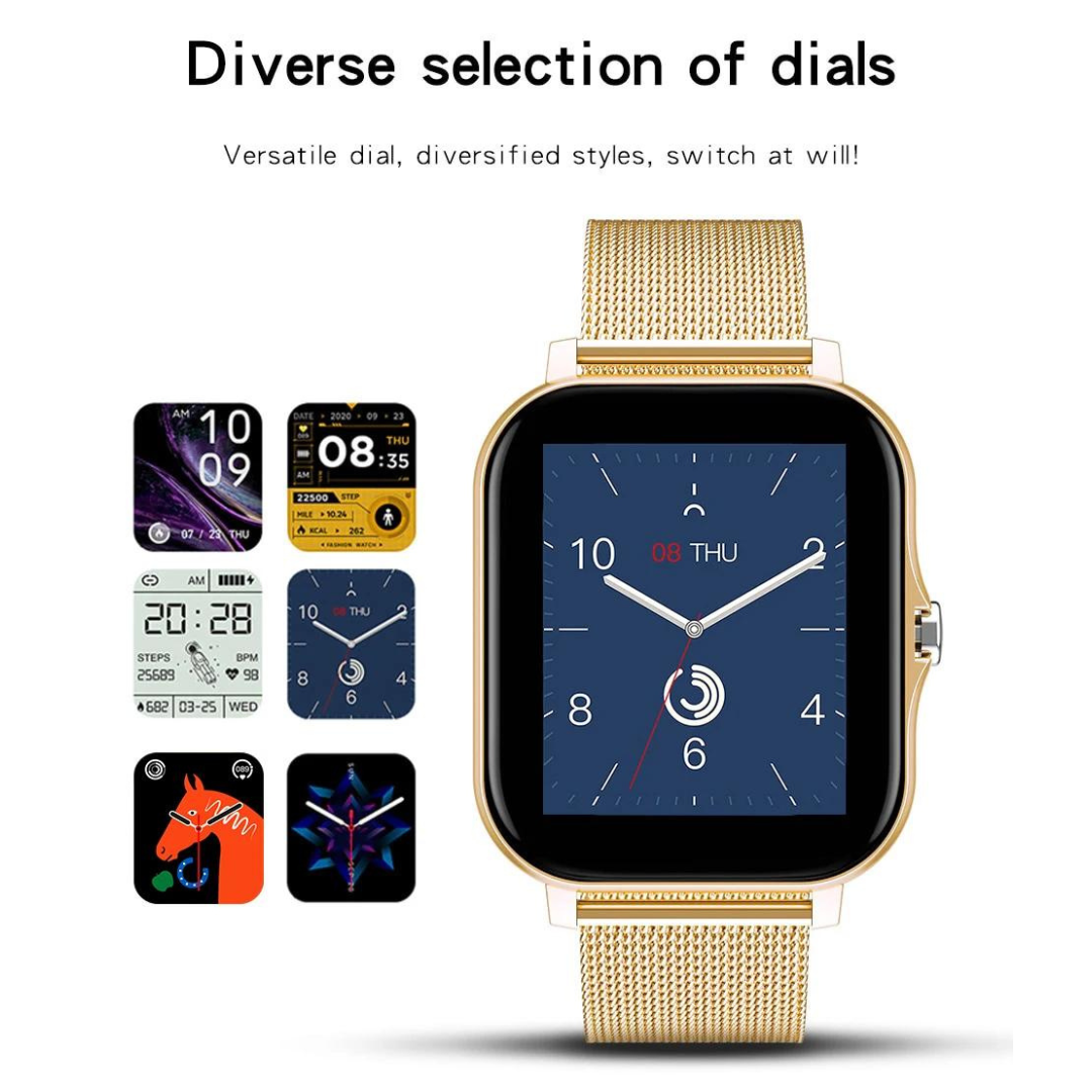 Smart Watch Android iOS Large 1.44'' Inch Color Screen Bluetooth Call Making Sleep Heart Rate Monitoring Sports Watch