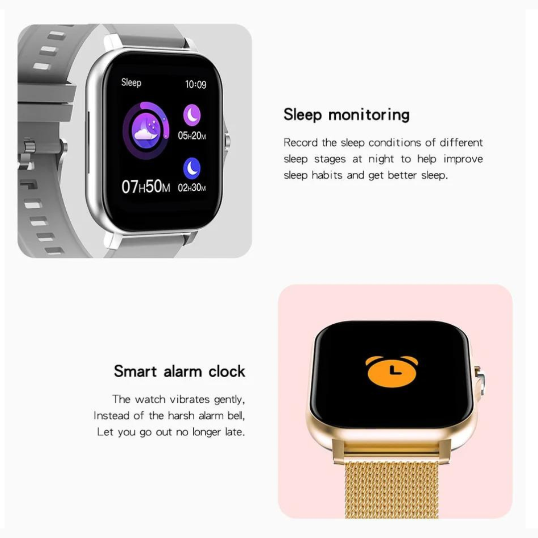 Smart Watch Android iOS Large 1.44'' Inch Color Screen Bluetooth Call Making Sleep Heart Rate Monitoring Sports Watch