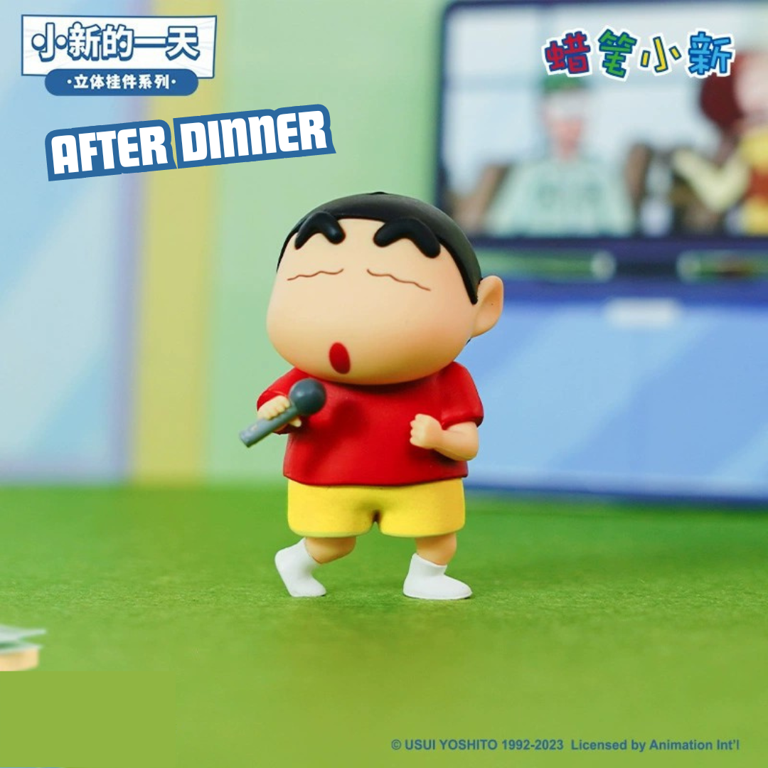 Crayon Shin-Chan "A Day in the life of Shin-Chan" Collectible Anime Figure Keychain Car Key Accessories Bag Pendant Bag Charm