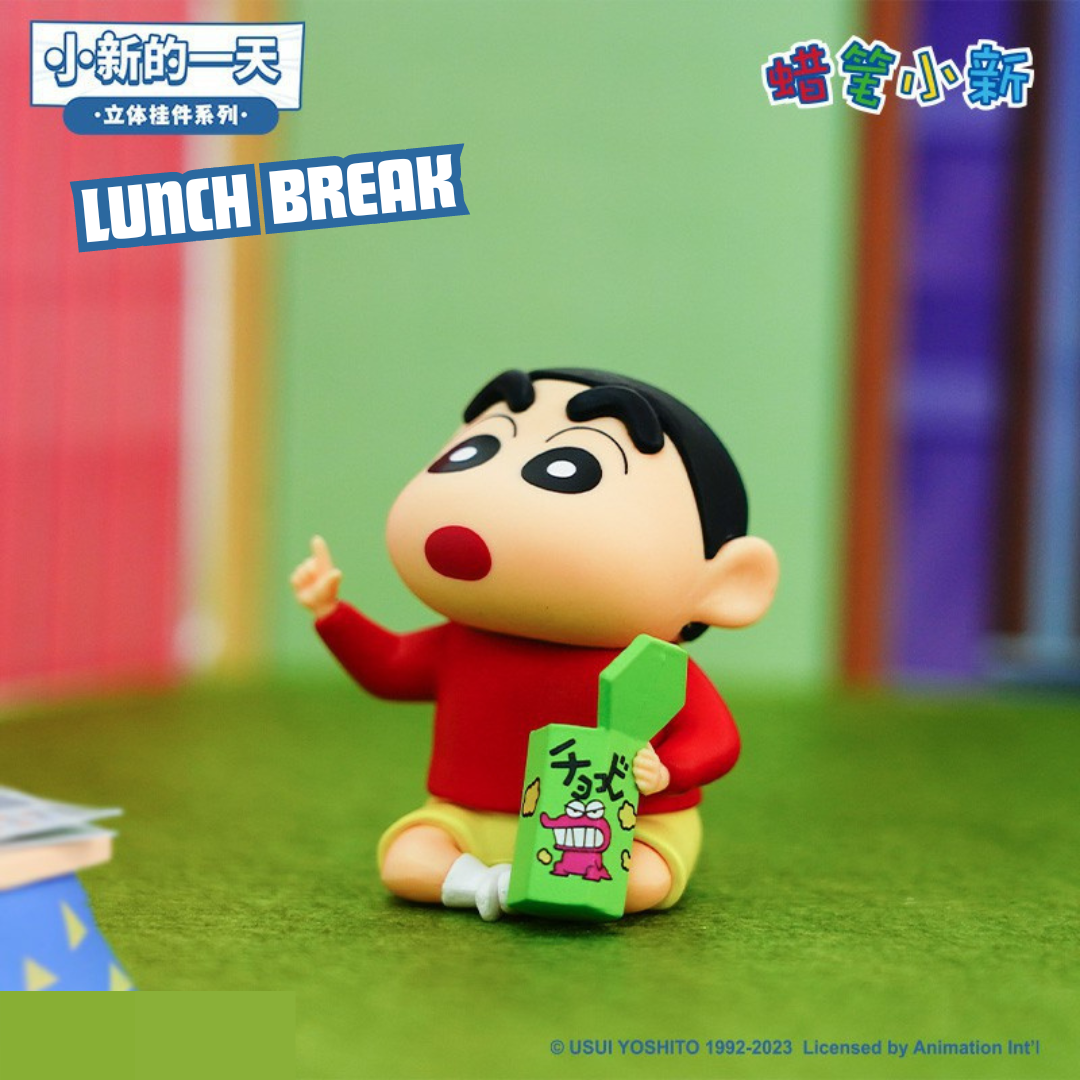 Crayon Shin-Chan "A Day in the life of Shin-Chan" Collectible Anime Figure Keychain Car Key Accessories Bag Pendant Bag Charm