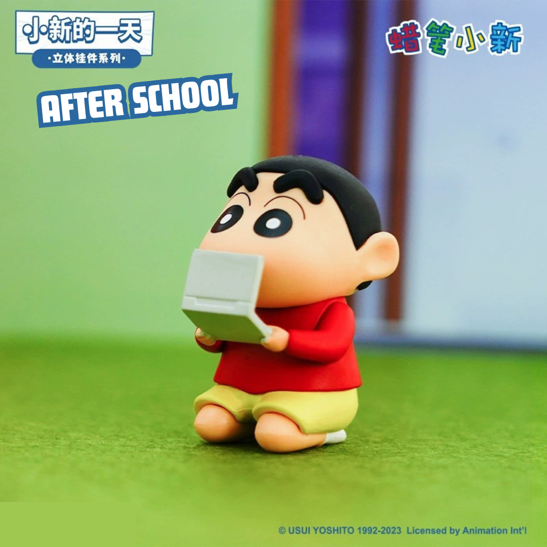 Crayon Shin-Chan "A Day in the life of Shin-Chan" Collectible Anime Figure Keychain Car Key Accessories Bag Pendant Bag Charm
