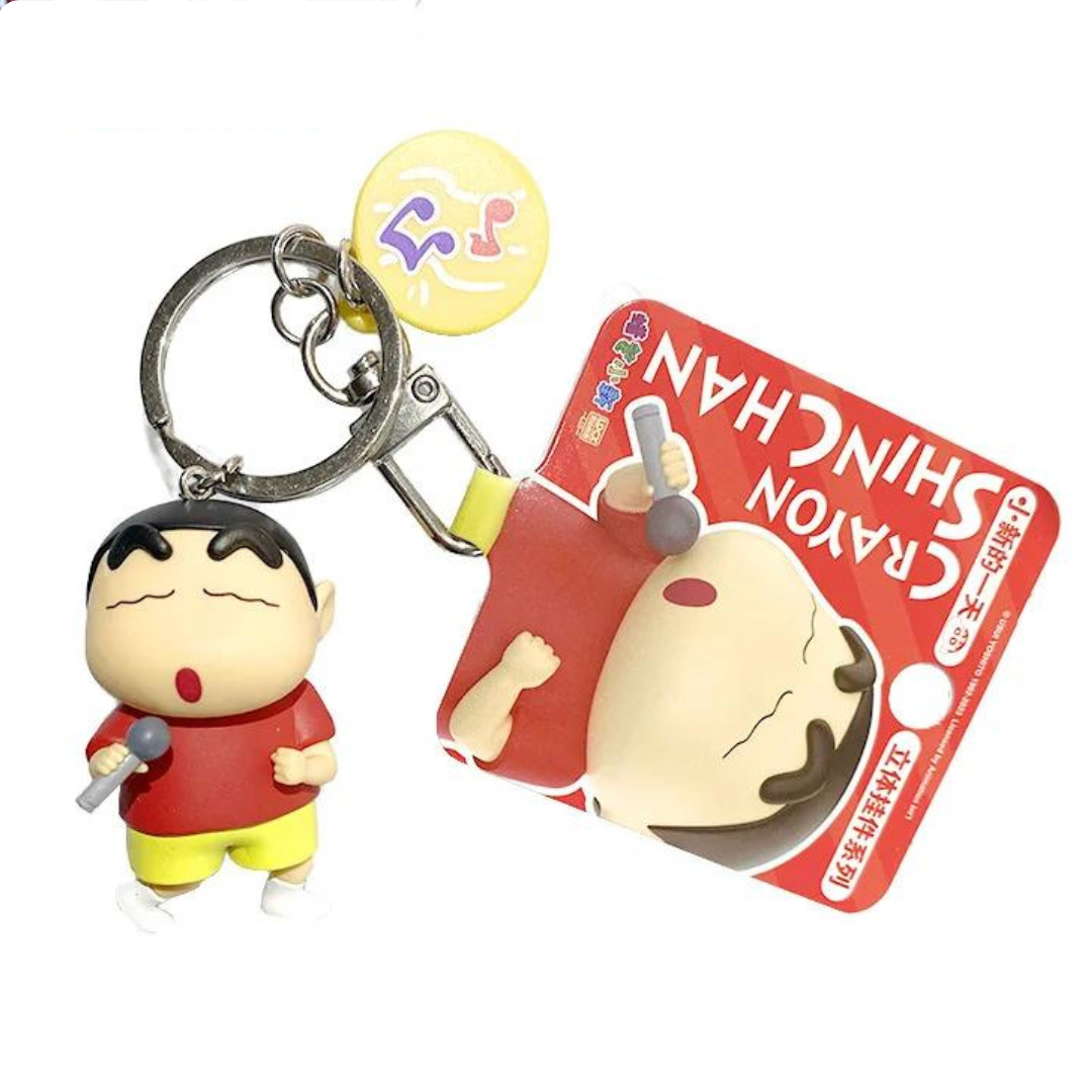 Crayon Shin-Chan "A Day in the life of Shin-Chan" Collectible Anime Figure Keychain Car Key Accessories Bag Pendant Bag Charm