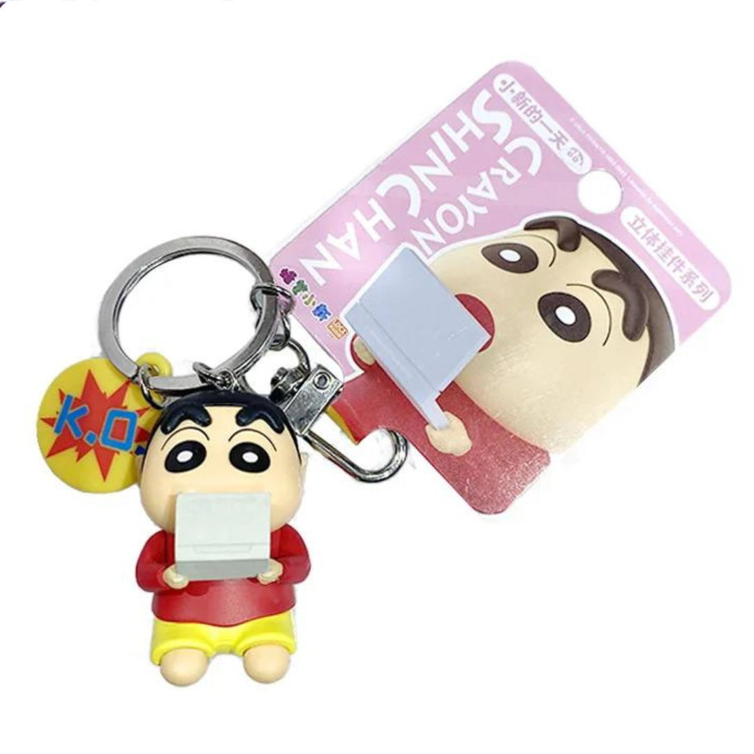 Crayon Shin-Chan "A Day in the life of Shin-Chan" Collectible Anime Figure Keychain Car Key Accessories Bag Pendant Bag Charm