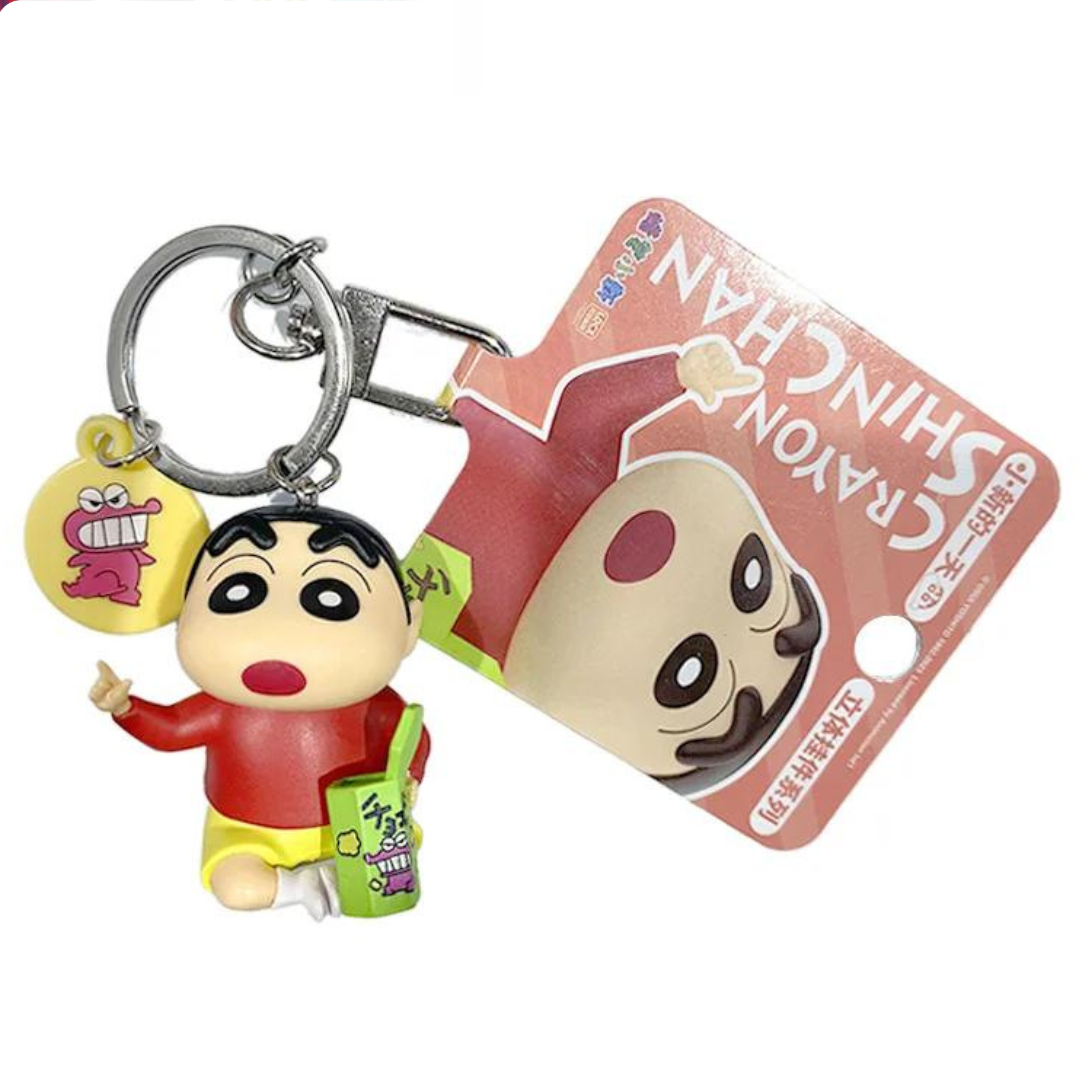 Crayon Shin-Chan "A Day in the life of Shin-Chan" Collectible Anime Figure Keychain Car Key Accessories Bag Pendant Bag Charm