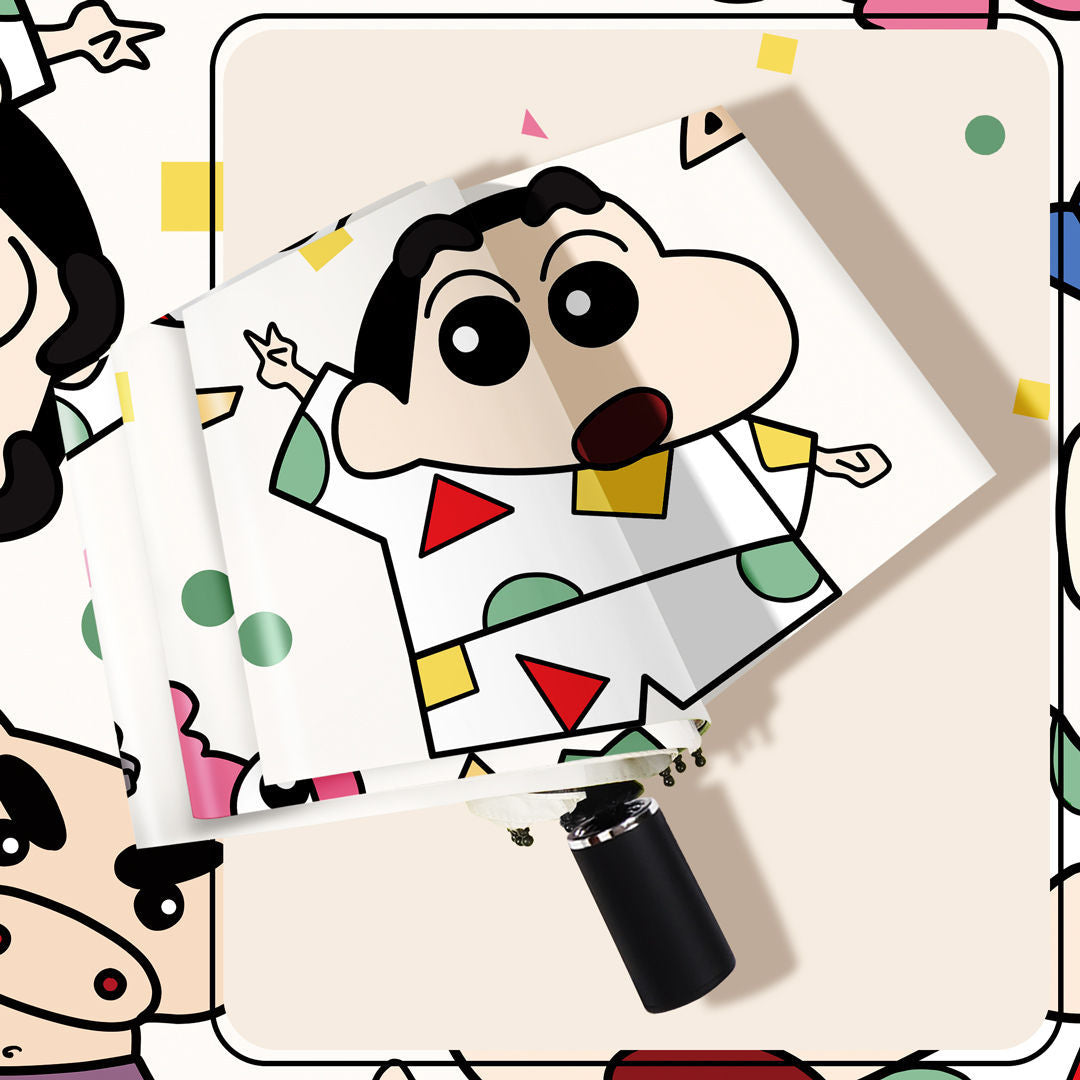 Crayon Shin-Chan Pyjamas & Anime Figure Foldable UV Protection UPF50+ Portable Sunshade Umbrella