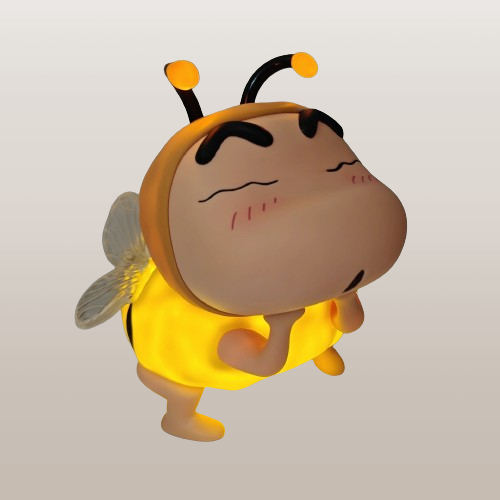 Crayon Shin-Chan 3D Bee Cosplay 3-Mode Lighting LED Nightlight Bedside Lamp