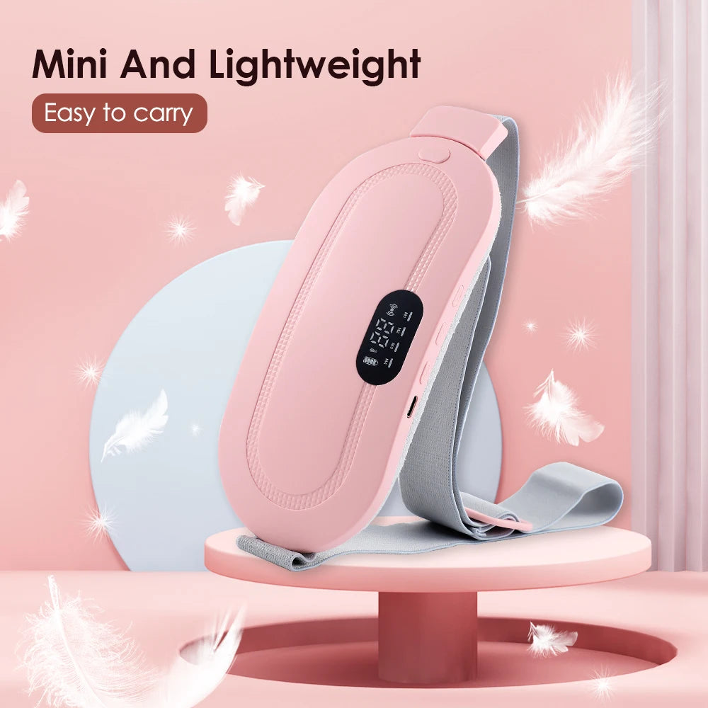 Menstrual Heating Self Massager Portable Stomach Warming Belt Thermal Massager Period Pain Relief
