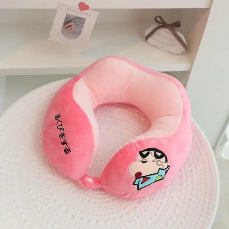 Crayon Shin-Chan & Anime Figure U-Shaped Travel Neck Rest Plush Pillow