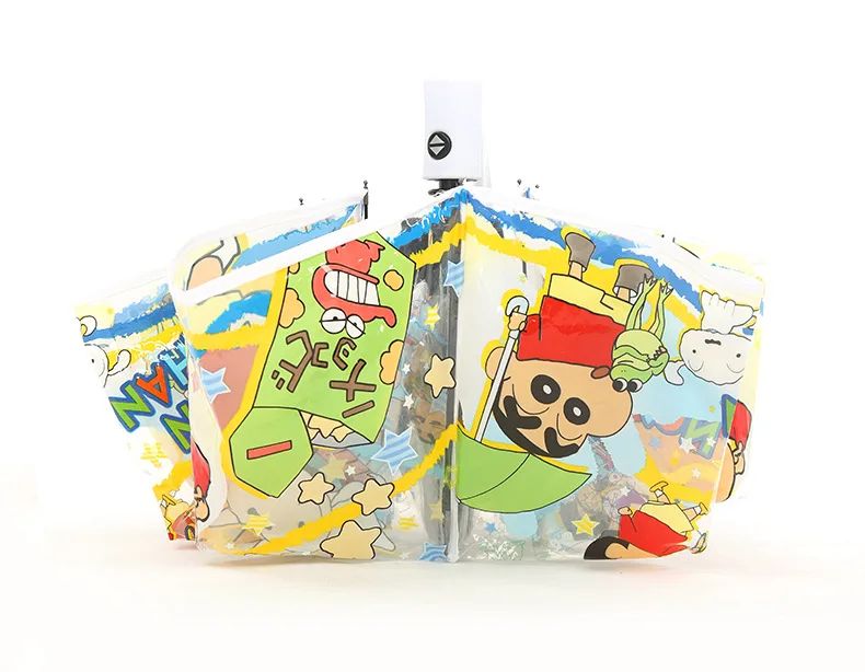 Crayon Shin-Chan & Anime Figure Transparent Foldable Ultraviolet-proof Portable Manual Umbrella