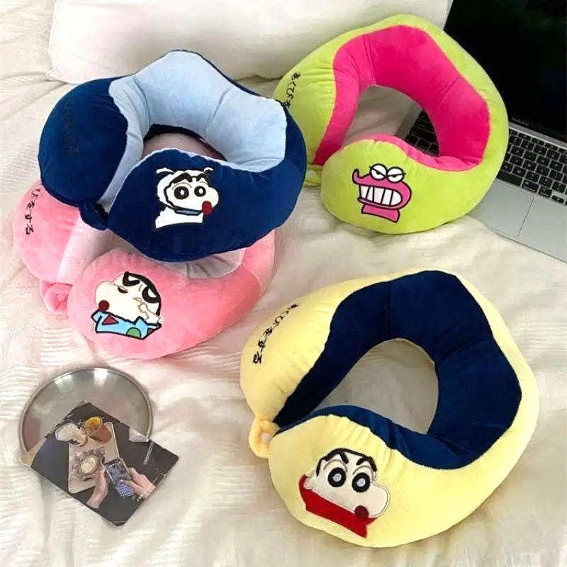 Crayon Shin-Chan & Anime Figure U-Shaped Travel Neck Rest Plush Pillow