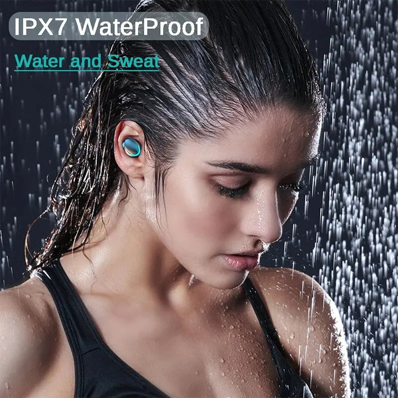 F9 Binaural TWS Wireless Earphones LED Display Wireless Waterproof Noise Reduction Bluetooth Headphones