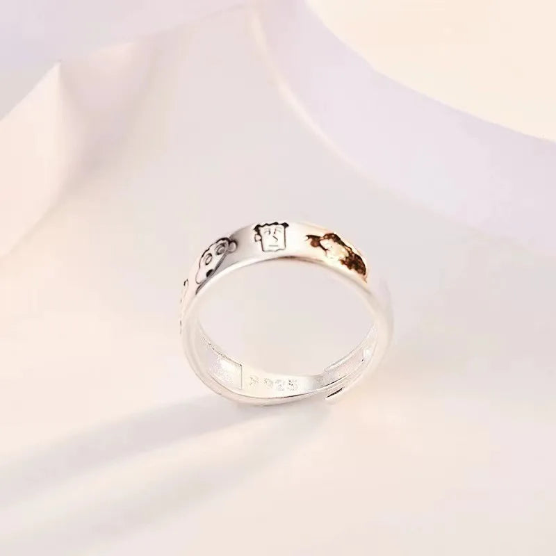 Crayon Shin-Chan Family Portrait Ring Adjustable Opening