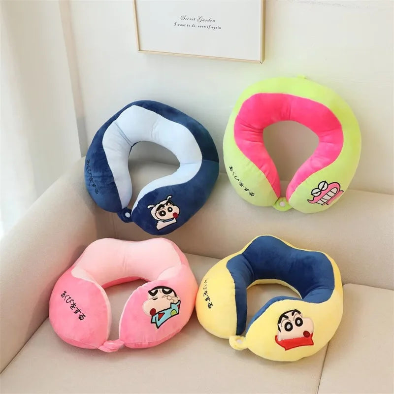 Crayon Shin-Chan & Anime Figure U-Shaped Travel Neck Rest Plush Pillow