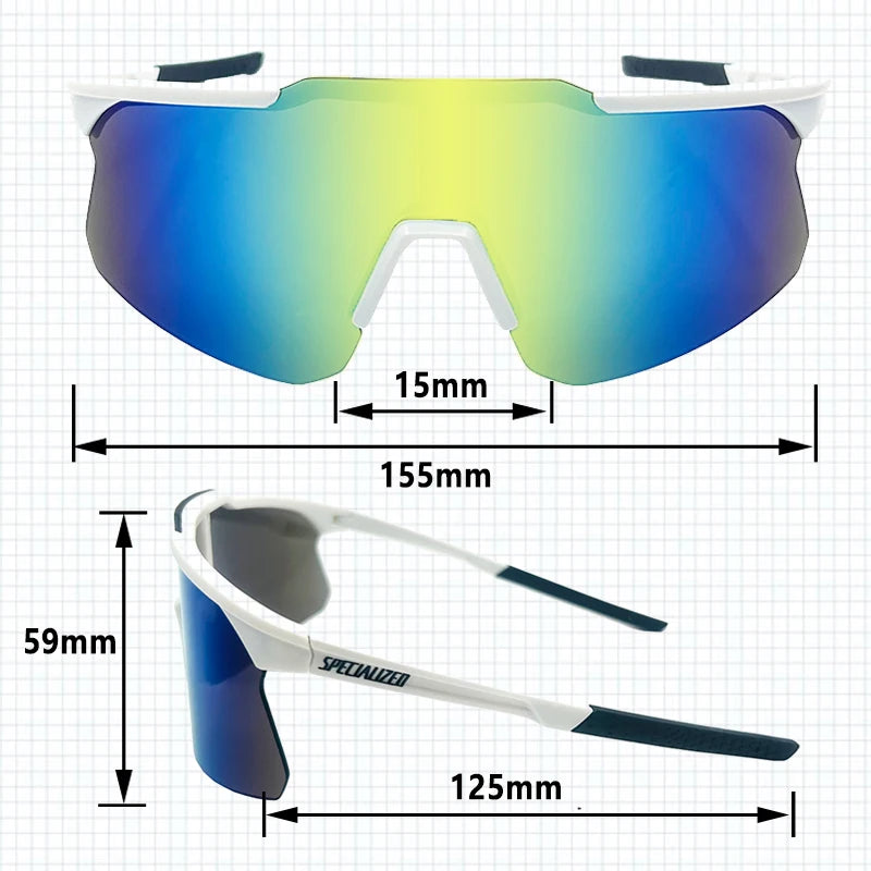 Cycling Sunglasses Windproof UV Protection MTB Cycling Glasses Goggles Bicycle Mountain Bike Glasses Outdoor Sport Eyewear