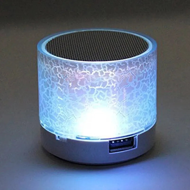 Mini Wireless Speaker Bluetooth Colorful Dancing LED Light Speaker TF Card USB Subwoofer Portable MP3 Music Sound Column