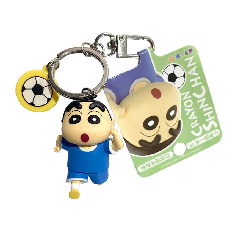 Crayon Shin-Chan "A Day in the life of Shin-Chan" Collectible Anime Figure Keychain Car Key Accessories Bag Pendant Bag Charm