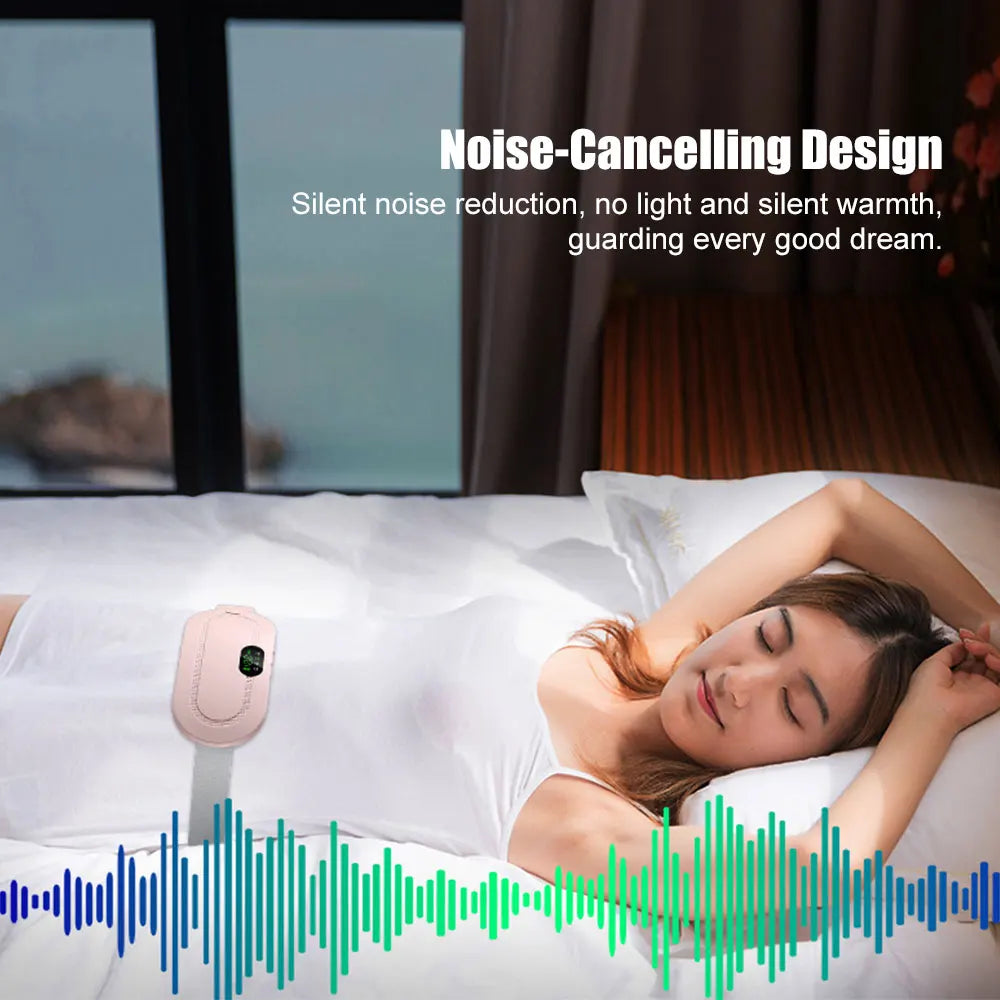 Menstrual Heating Self Massager Portable Stomach Warming Belt Thermal Massager Period Pain Relief