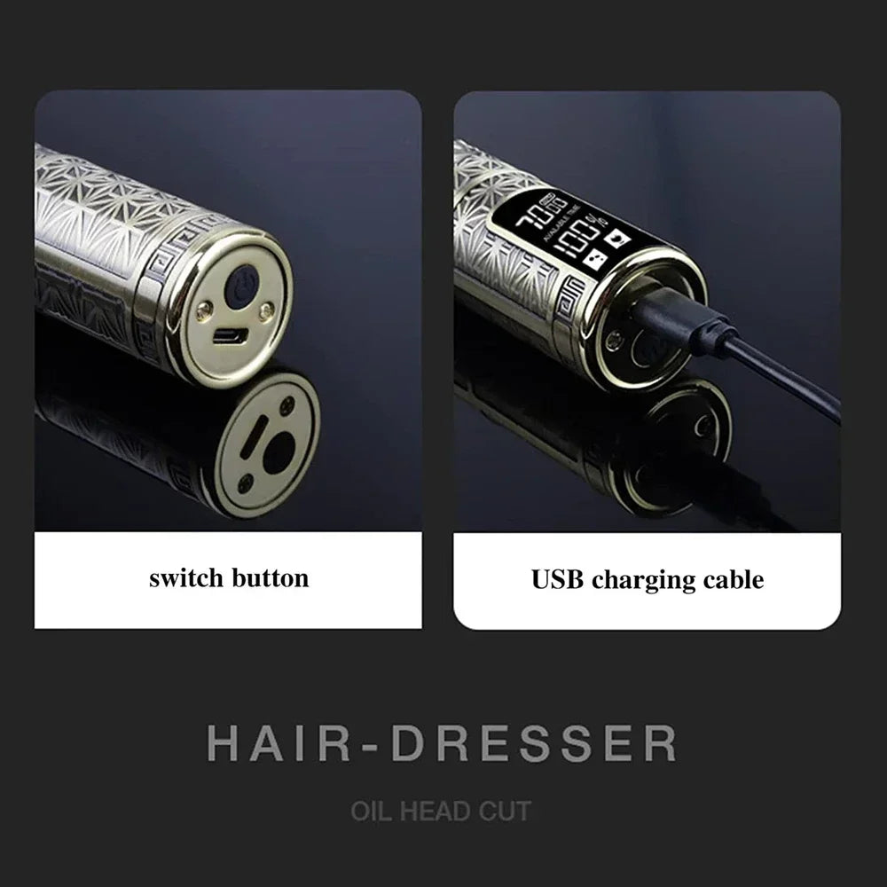 T9 Professional Wireless Electric Hair Clipper Bear Trimmer Digital Display for Men Barber Hair Beard Grooming Shaver Hair Cutting Machine