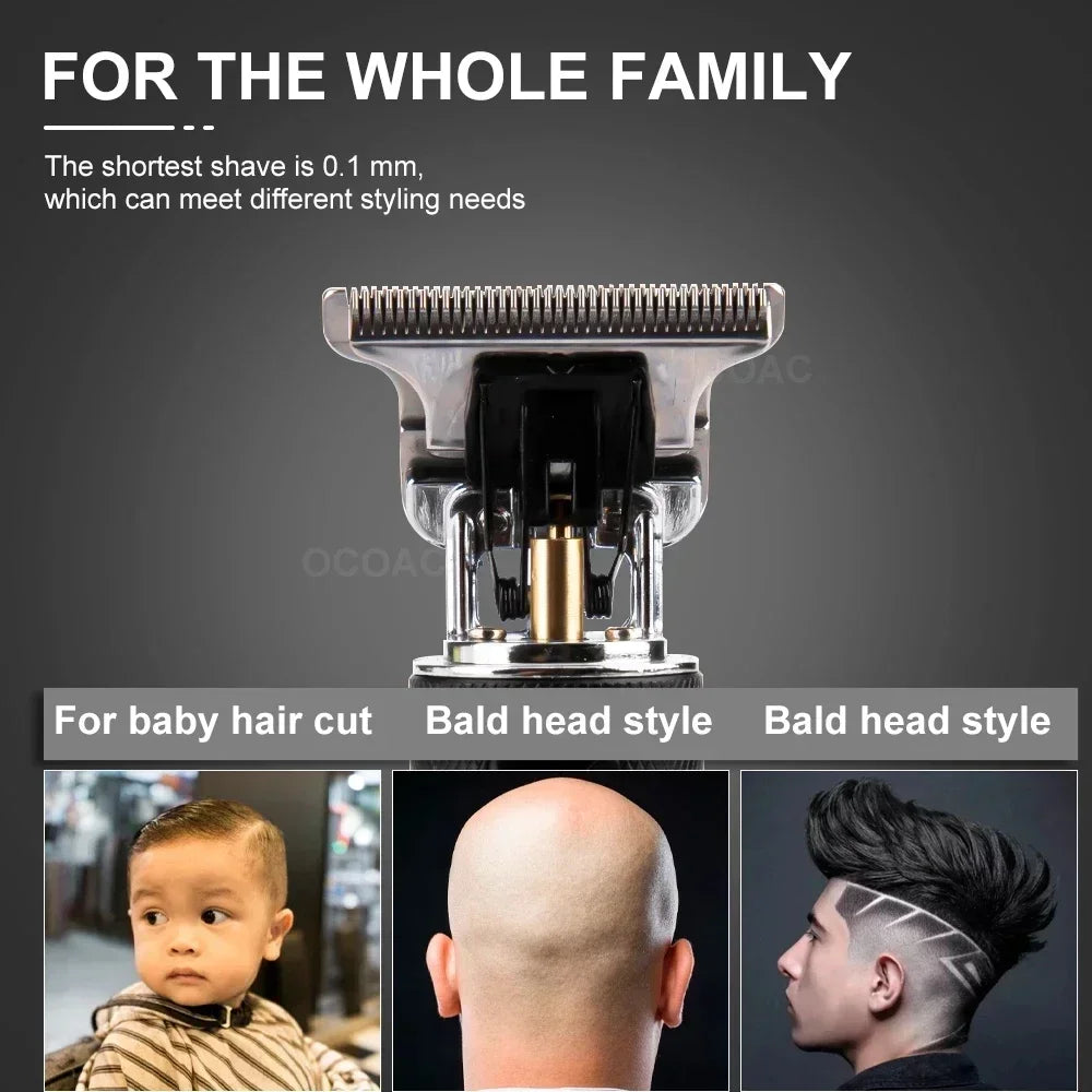 T9 Professional Wireless Electric Hair Clipper Bear Trimmer Digital Display for Men Barber Hair Beard Grooming Shaver Hair Cutting Machine