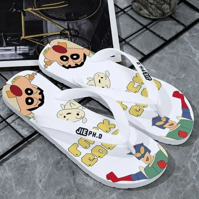 Crayon Shin-Chan & Anime Figure Flip Flops Lightweight Anti-slip Wear-resistant Sandals