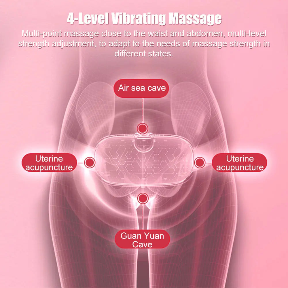 Menstrual Heating Self Massager Portable Stomach Warming Belt Thermal Massager Period Pain Relief