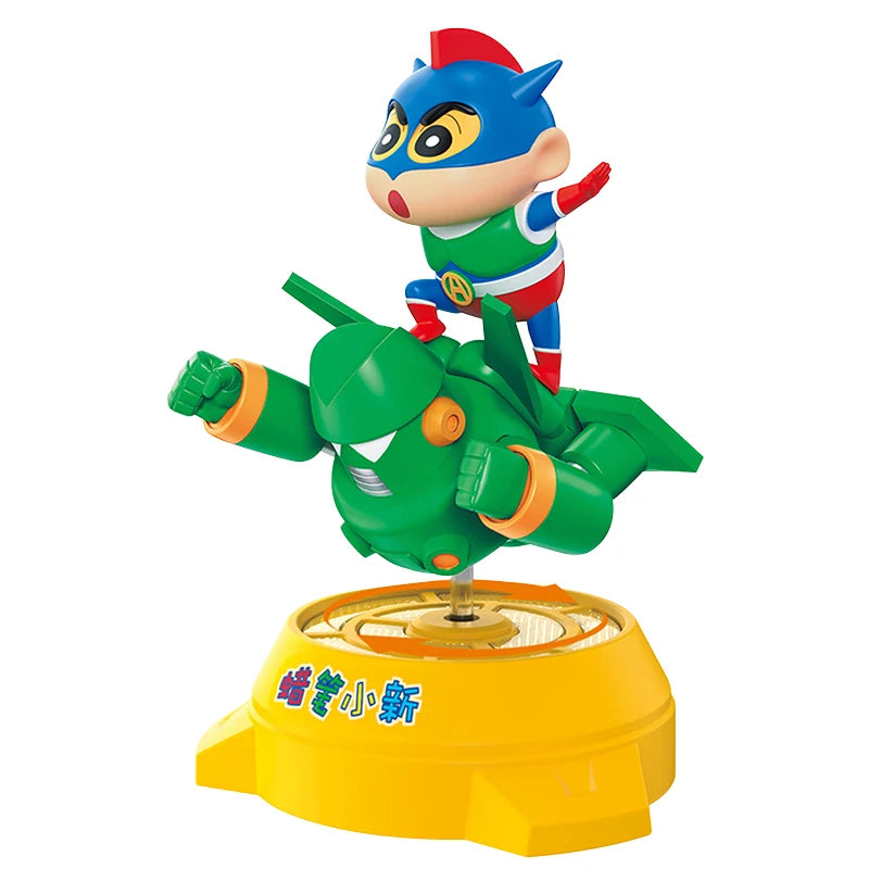Crayon Shin-Chan & Kantam Robot 3D Rotating 3-Level Adjustable Lighting LED Nightlight Bedside Lamp
