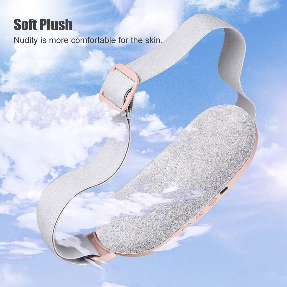 Menstrual Heating Self Massager Portable Stomach Warming Belt Thermal Massager Period Pain Relief