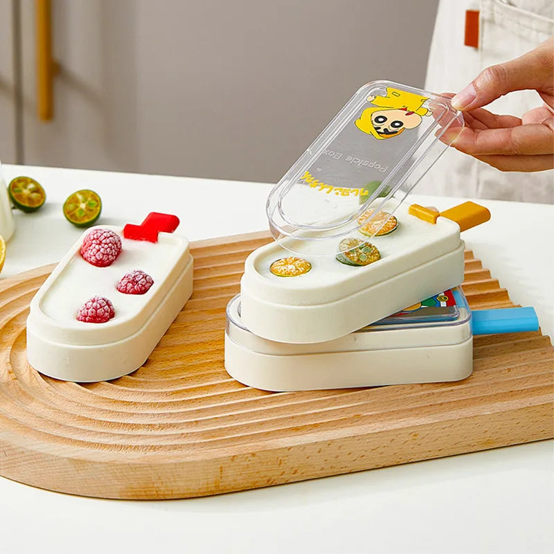 Crayon Shin-Chan Silicone Ice Cream Popsicle Ice Lolly Cream Maker Mold