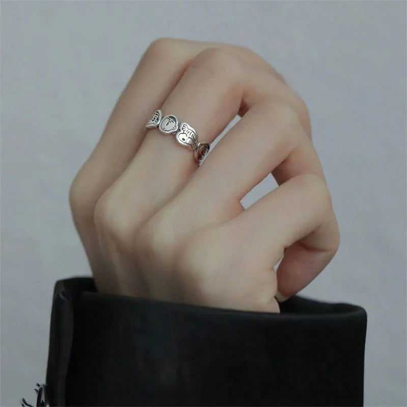 Crayon Shin-Chan Family Portrait Ring Adjustable Opening