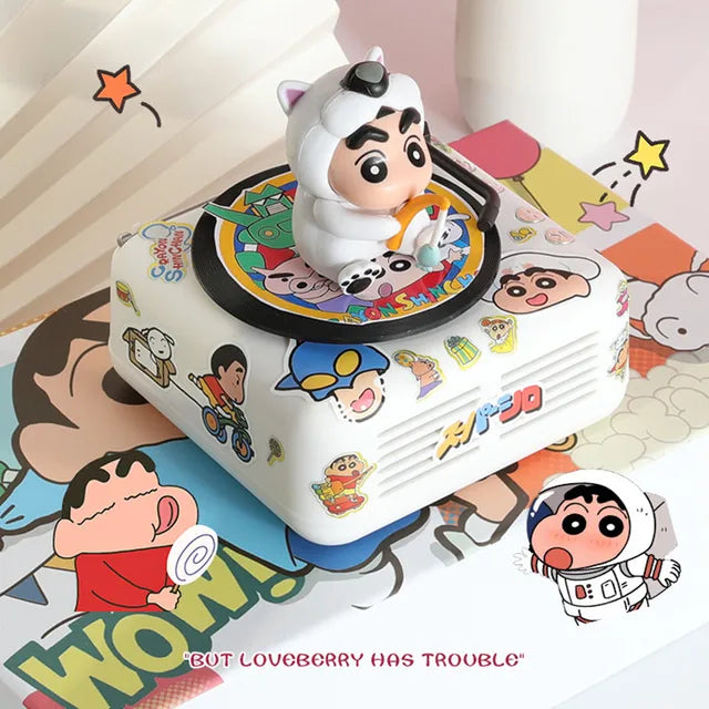 Crayon Shin-Chan Bluetooth Speaker Mobile Portable Mini Record Player