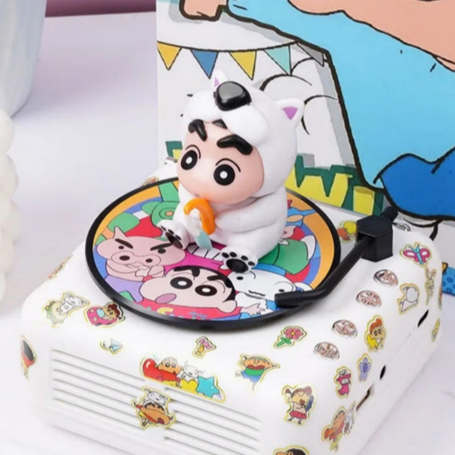 Crayon Shin-Chan Bluetooth Speaker Mobile Portable Mini Record Player