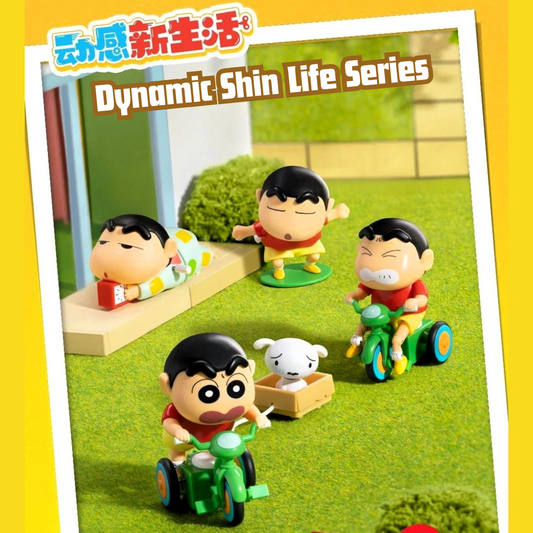 Crayon Shin-Chan "Dynamic Shin Life" Mystery Box Collectible Blind Box Wind-Up Action Figures