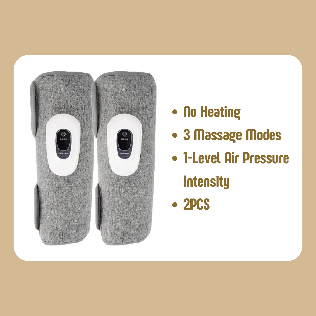 360° Air Pressure Wireless 3-Mode Calf Massager 3-Level Heating Leg Muscle Relaxation & Shaping