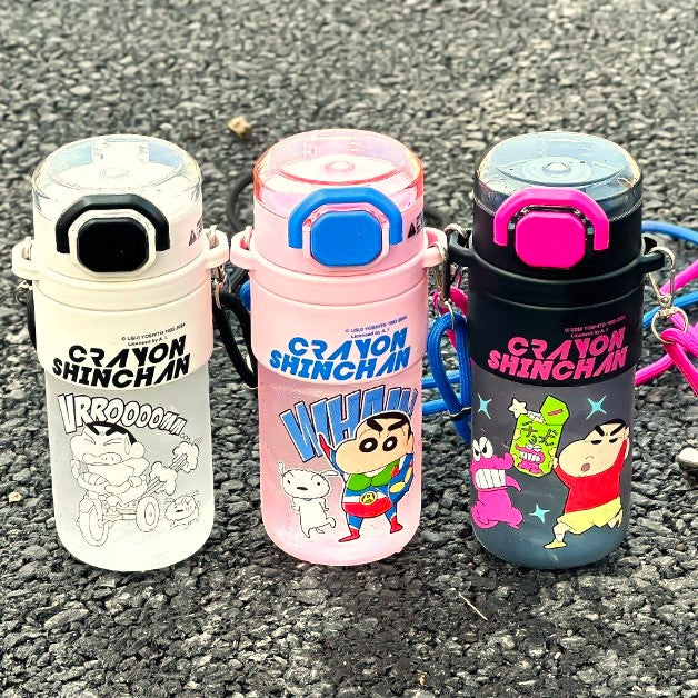 Crayon Shin-Chan Temperature Resistance Leakproof One-Touch Lid Lock Sippy Cup 650ml