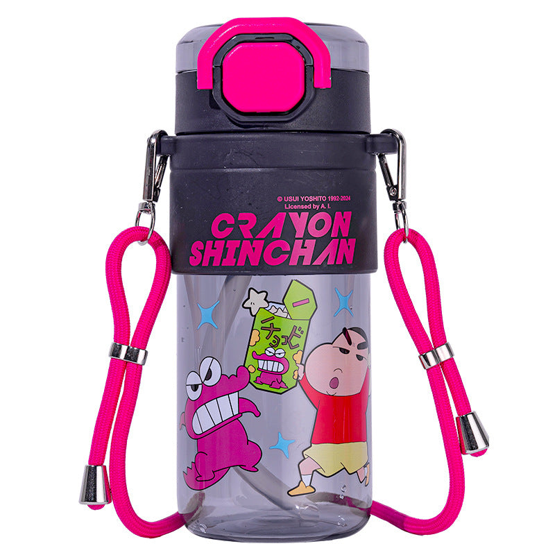 Crayon Shin-Chan Temperature Resistance Leakproof One-Touch Lid Lock Sippy Cup 650ml