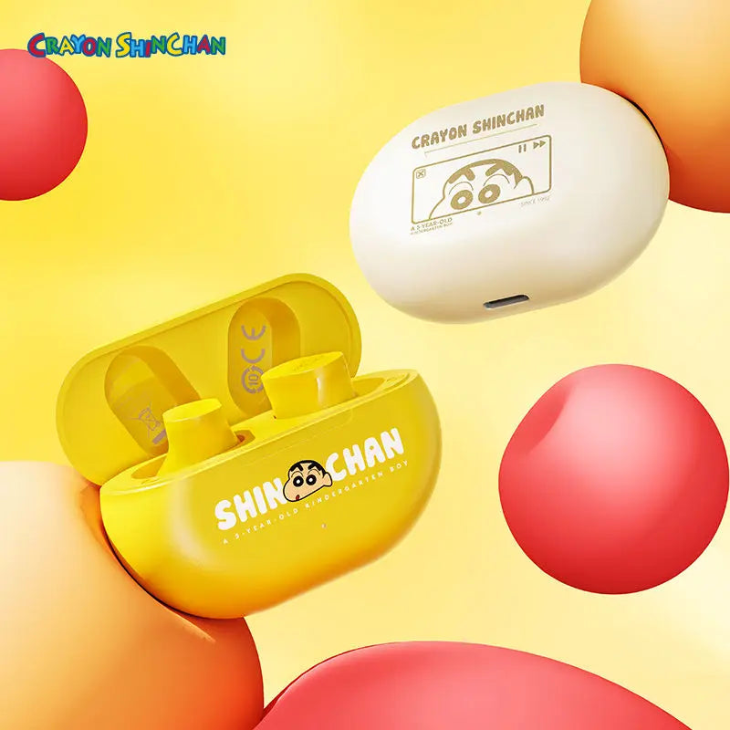 Crayon Shin-Chan Bluetooth Earphone Call Noise Reduction Lightweight Game Sports Wireless iPhone Huawei Compatible