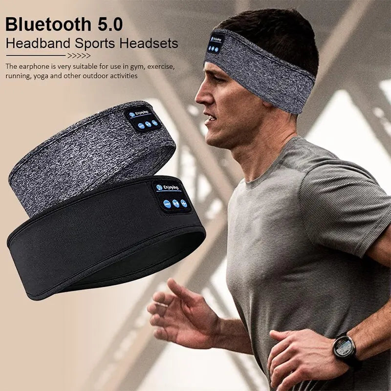 Elastic Wireless Fone Bluetooth Earphones Sports Sleeping Headband Music Eye Mask Wireless Bluetooth Headset Headband