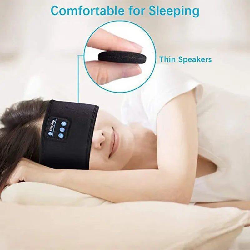 Elastic Wireless Fone Bluetooth Earphones Sports Sleeping Headband Music Eye Mask Wireless Bluetooth Headset Headband