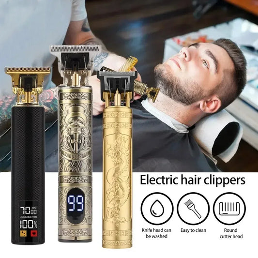T9 Professional Wireless Electric Hair Clipper Bear Trimmer Digital Display for Men Barber Hair Beard Grooming Shaver Hair Cutting Machine